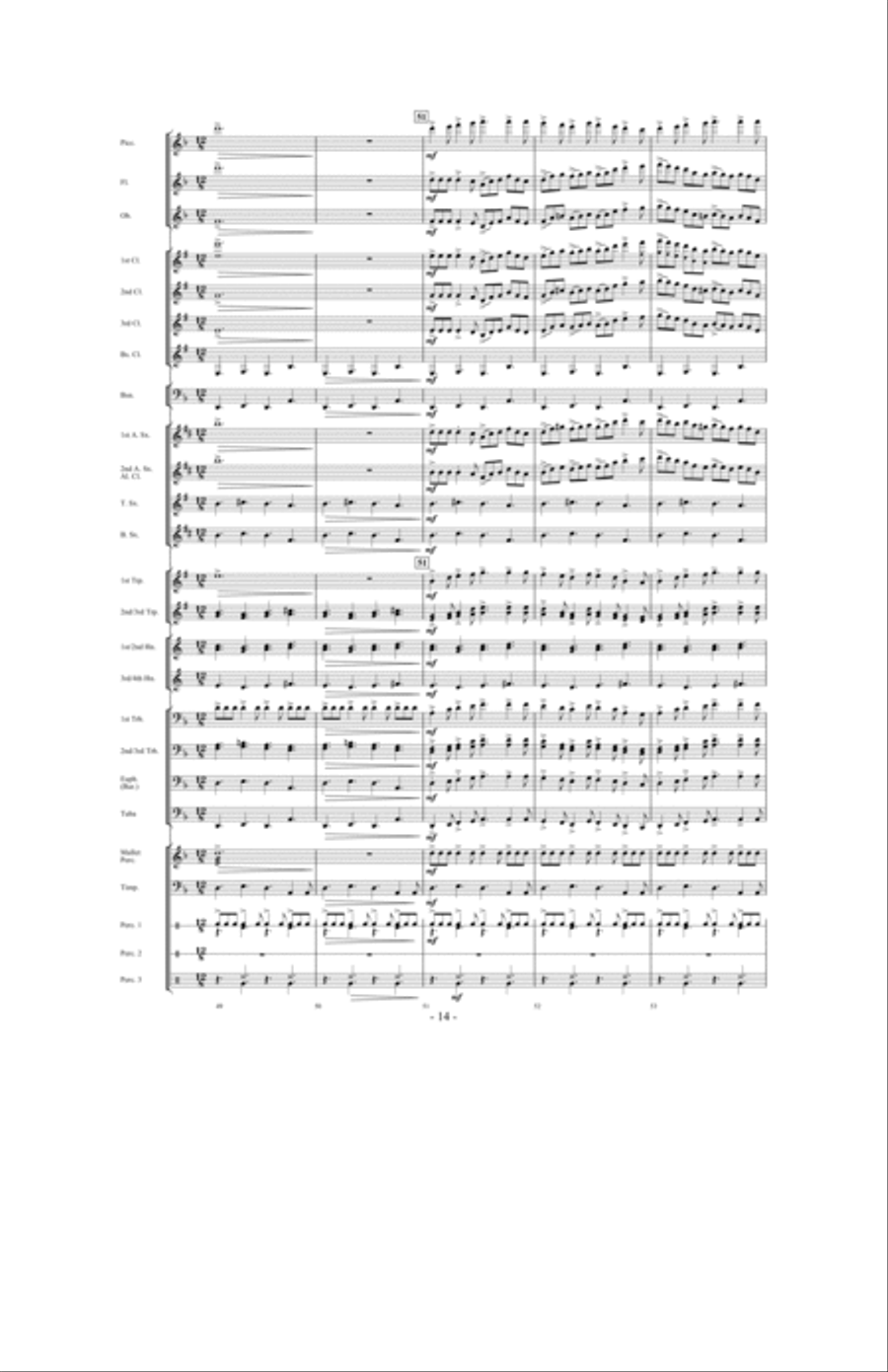 When The Tears Fell Concert Band scores gallery preview page 13