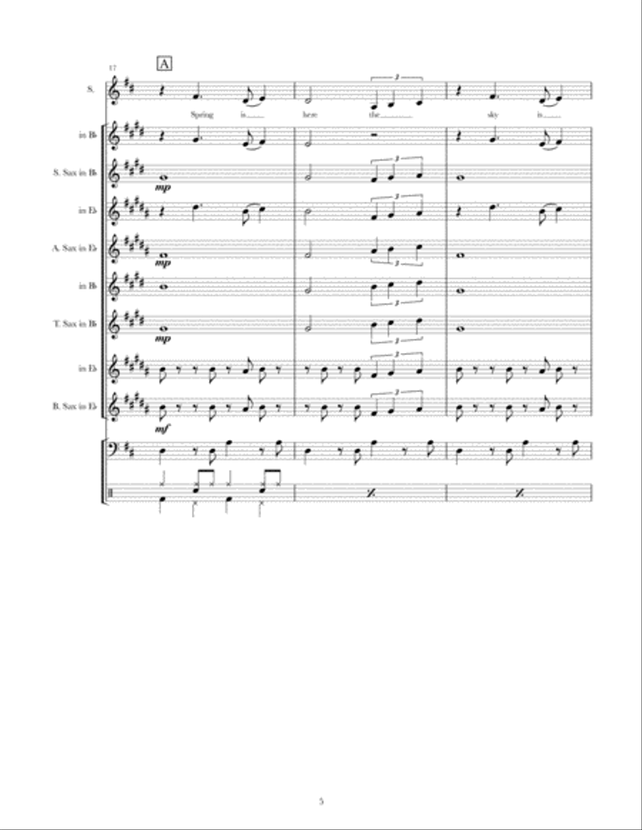 Chapel Of Love Saxophone Quartet scores gallery preview page 6