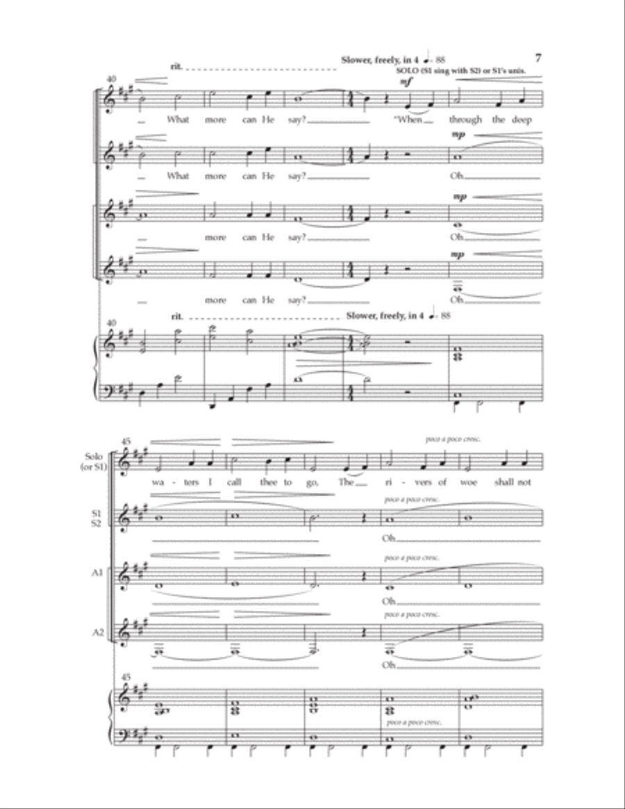 How Firm A Foundation SSAA scores gallery preview page 5