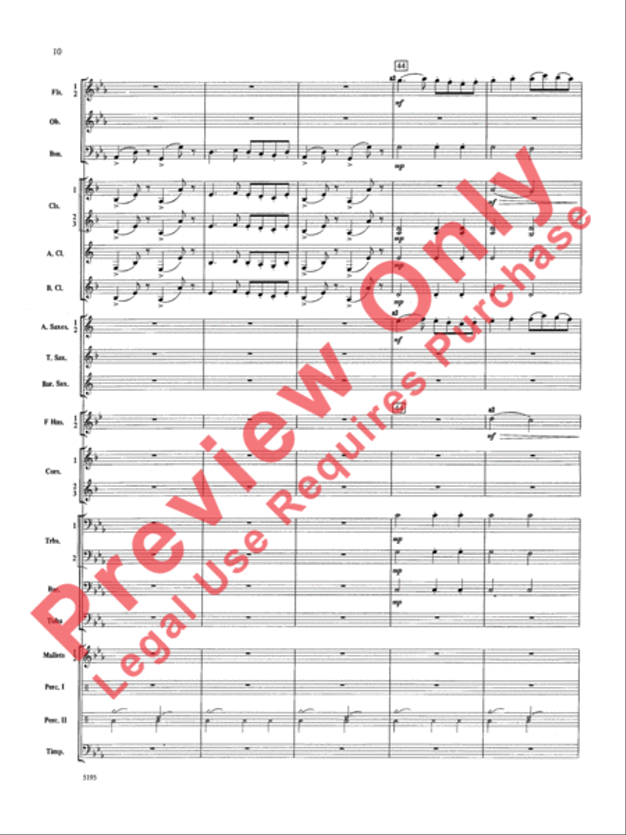 Night on Bald Mountain Concert Band scores gallery preview page 11