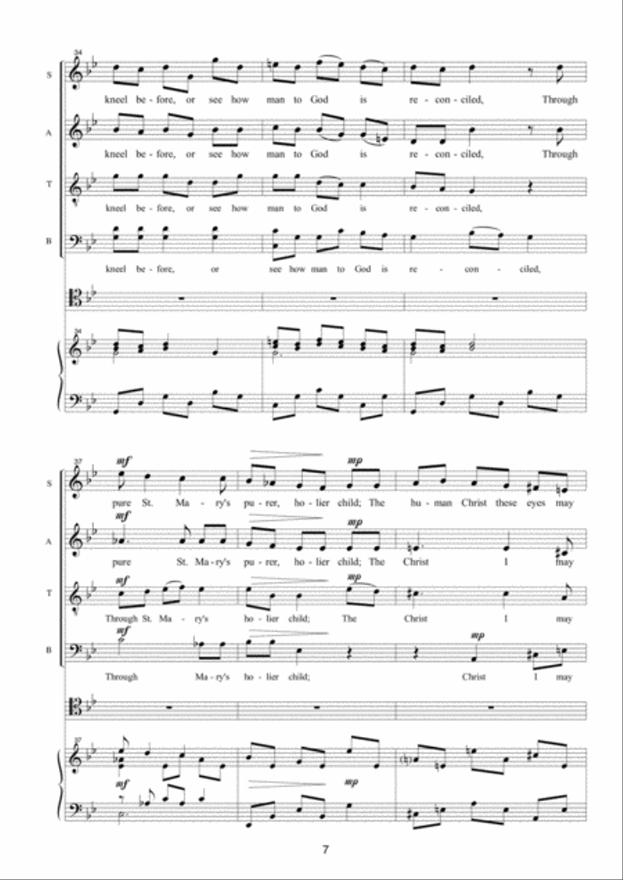I May Not Go 4-Part scores gallery preview page 7