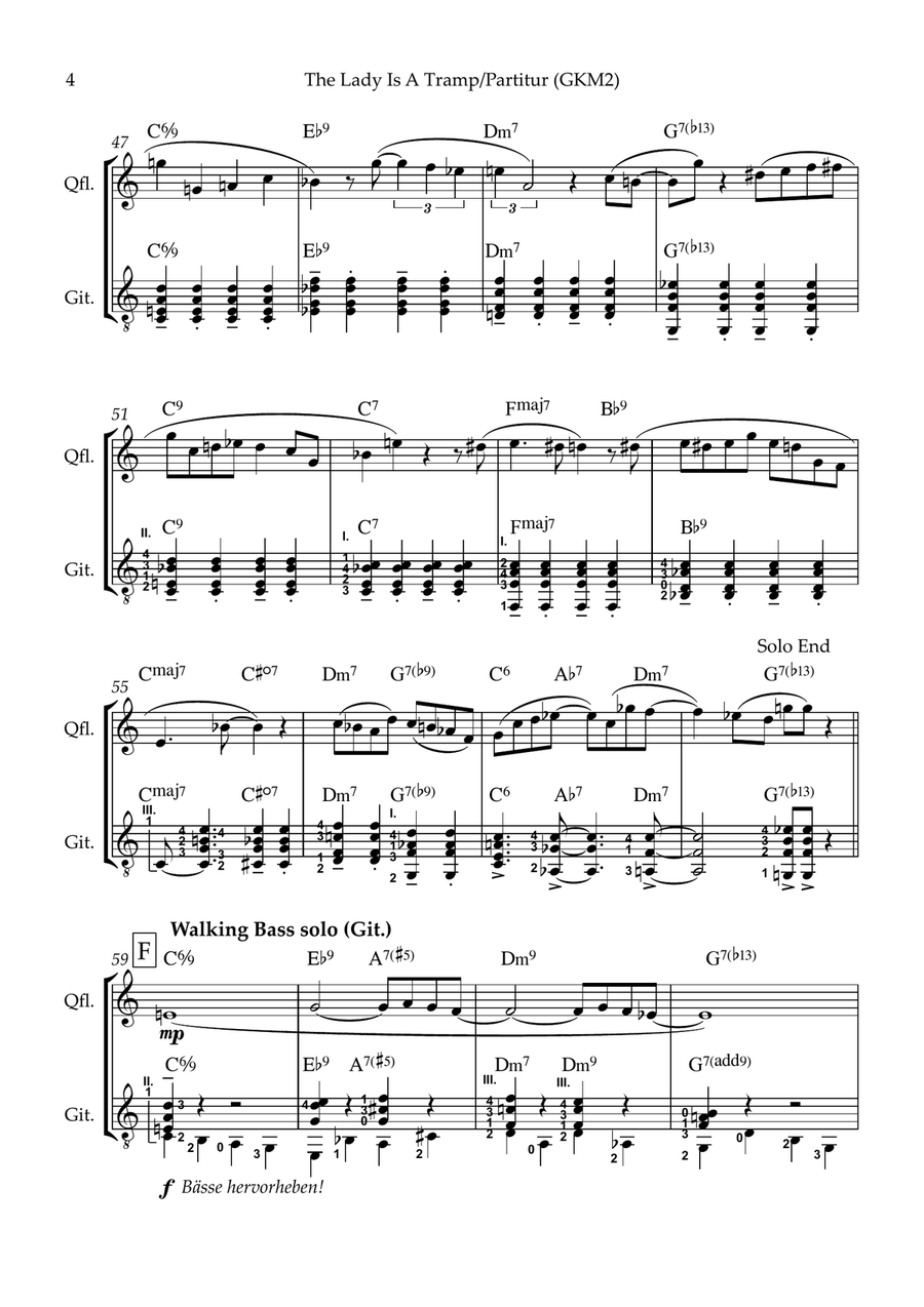 The Lady Is A Tramp The Lady Is A Tramp Flute scores gallery preview page 6