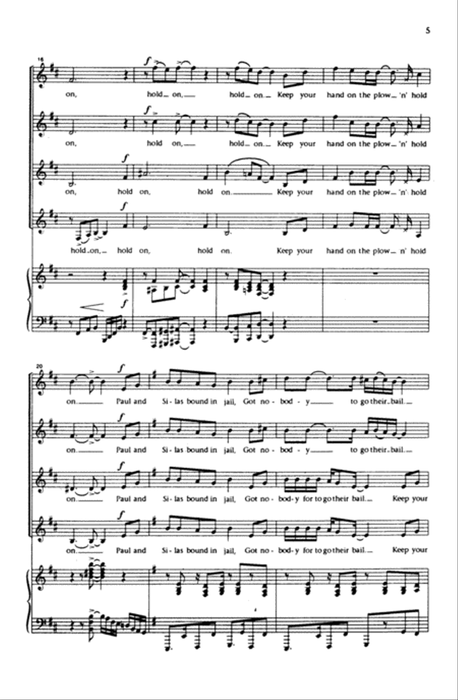 Hold On Women's Choir scores gallery preview page 14