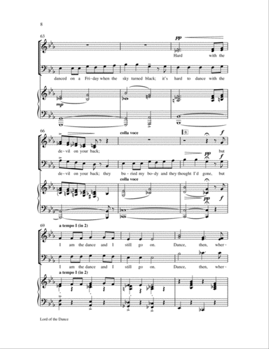 Lord of the Dance 3-Part scores gallery preview page 9