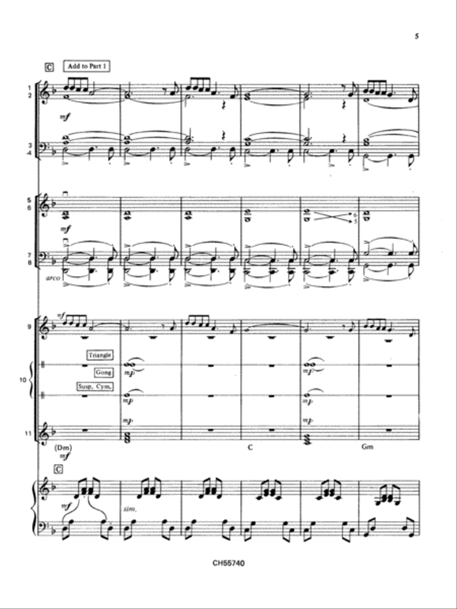 Walking In The Air (theme from The Snowman) School and Community scores gallery preview page 5