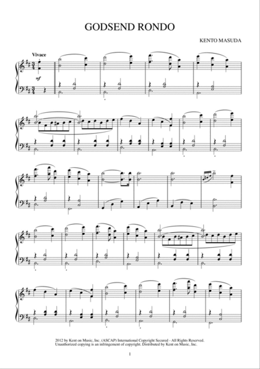 GODSEND RONRO Piano Solo scores gallery preview page 2