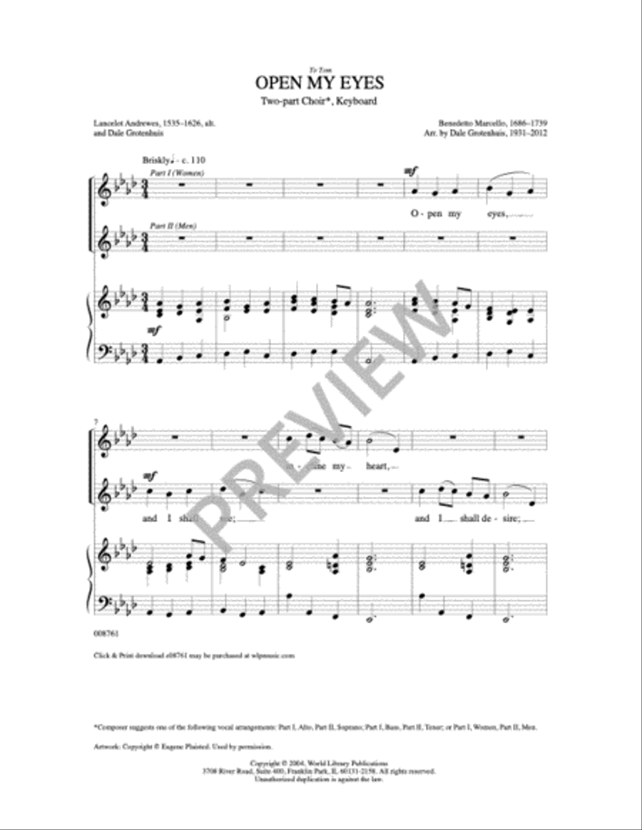 Open My Eyes 2-Part scores gallery preview page 4