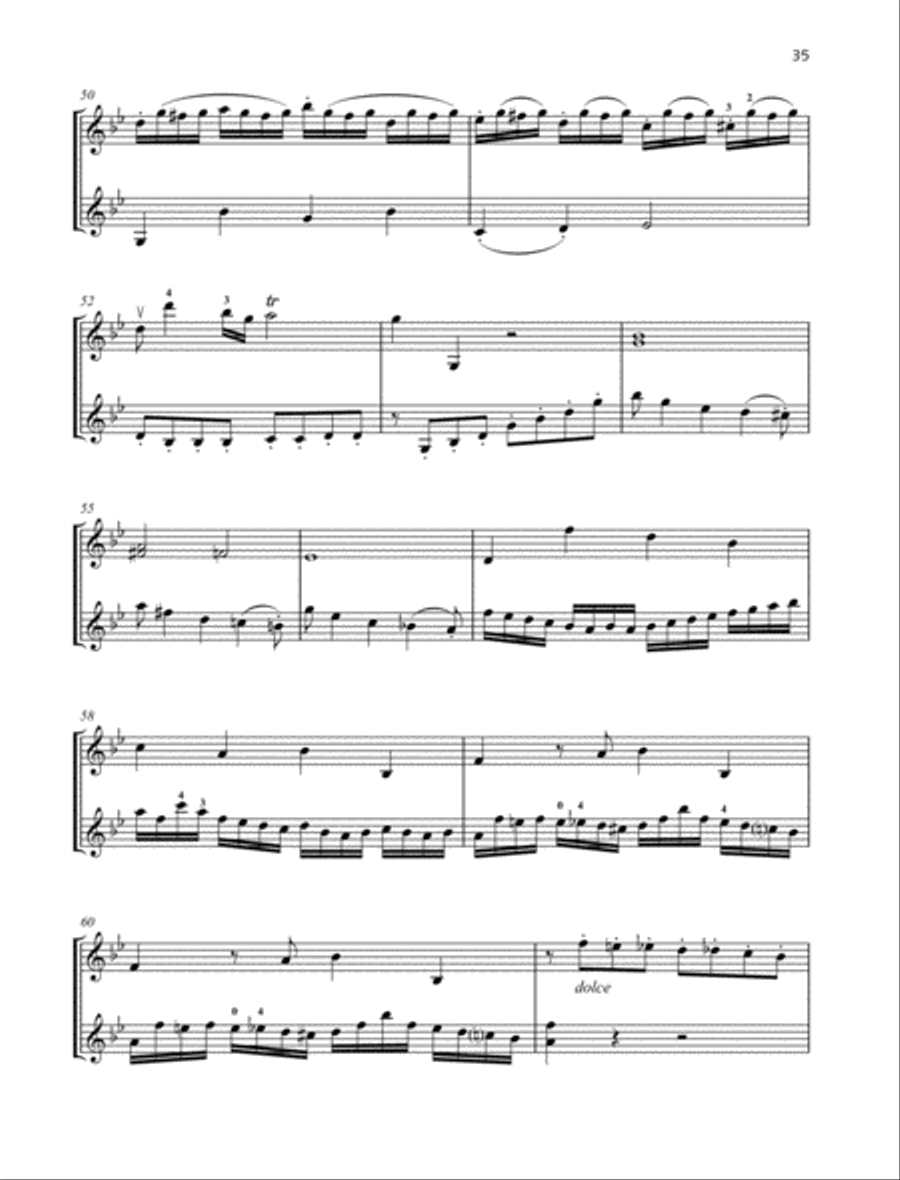 Duo B-flat major Duo B-flat major Violin scores gallery preview page 4