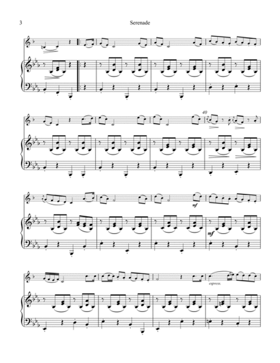 Serenade for trumpet in Bb and easy piano image number null