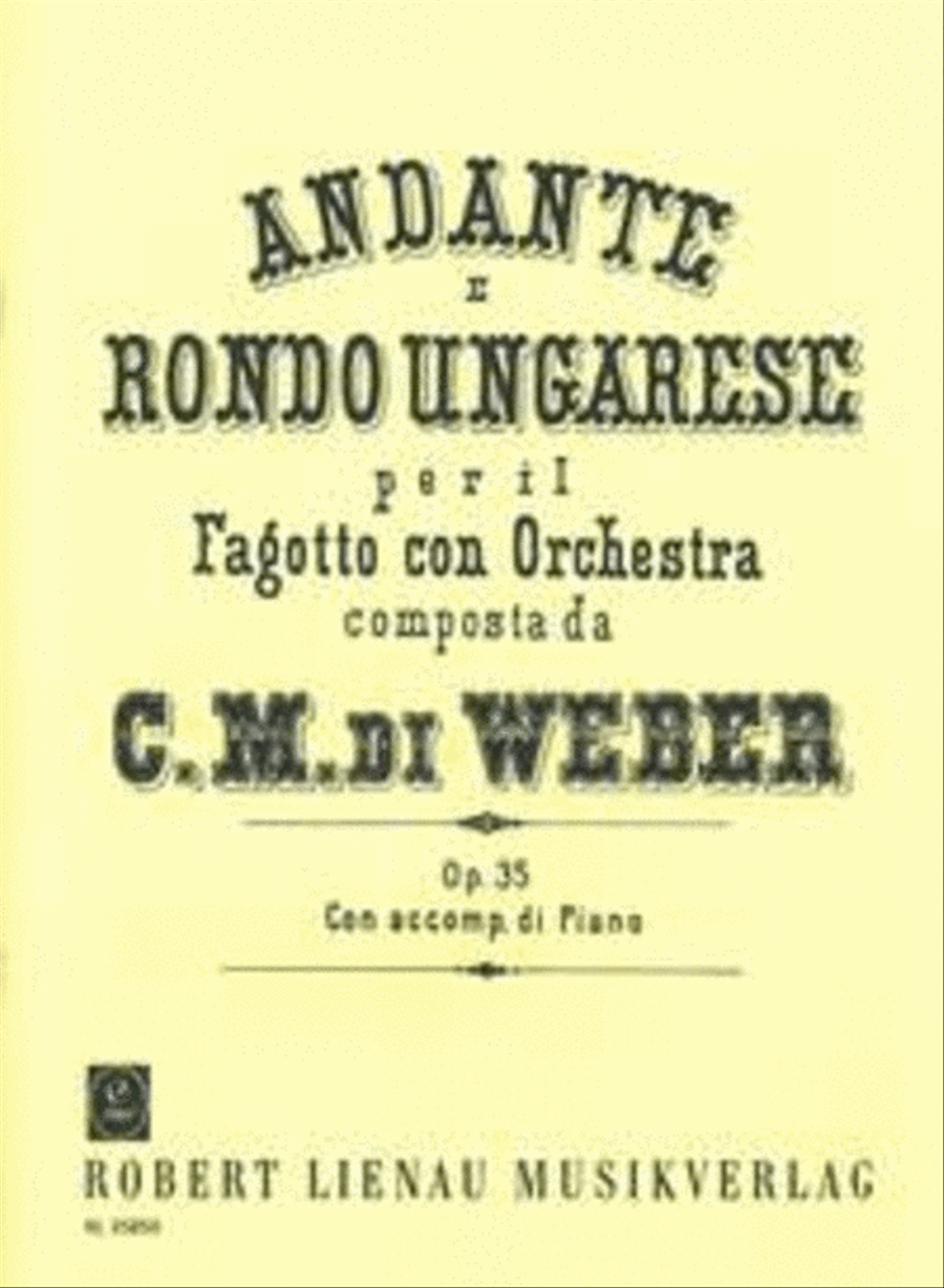 Andante E Rondo Ungaresse Op.35 Bassoon Solo scores gallery preview page 1