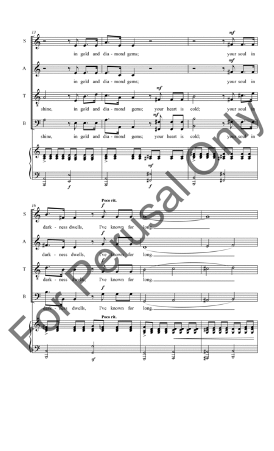 I'll Not Complain 4-Part scores gallery preview page 5