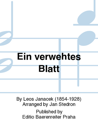 Book cover for Ein verwehtes Blatt