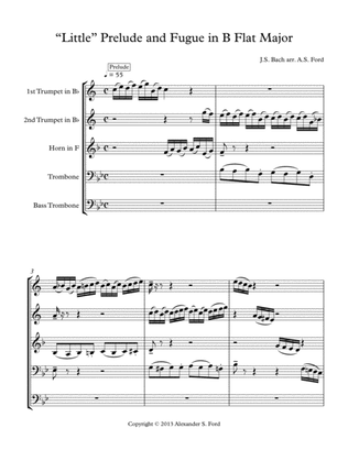 "Little" Prelude and Fugue in B-Flat
