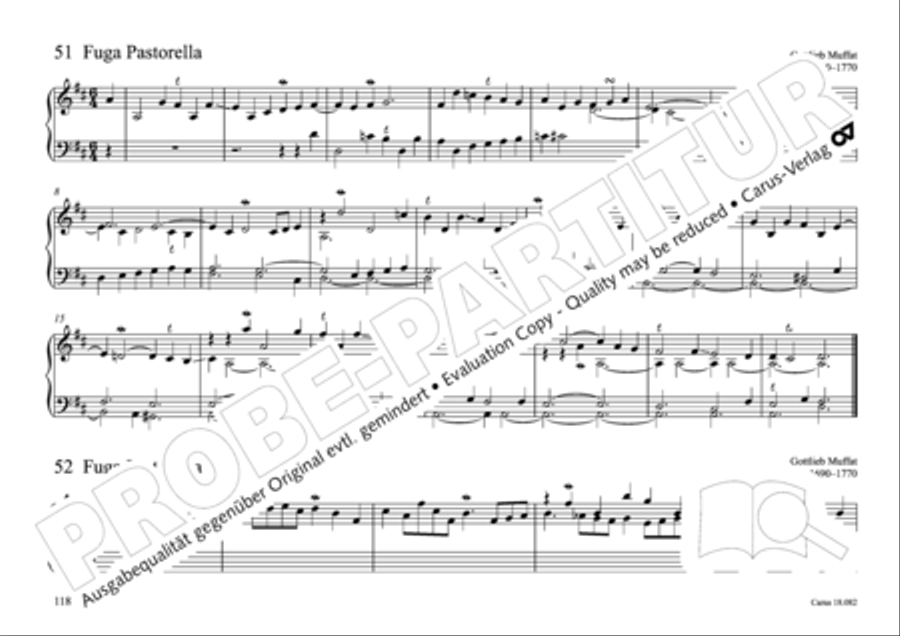 Pastoral music for organ, vol. 2: Germany, Bohemia, Austria, South Tyrol Organ Solo scores gallery preview page 119