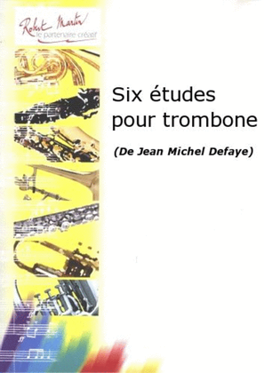 Book cover for Six etudes pour trombone