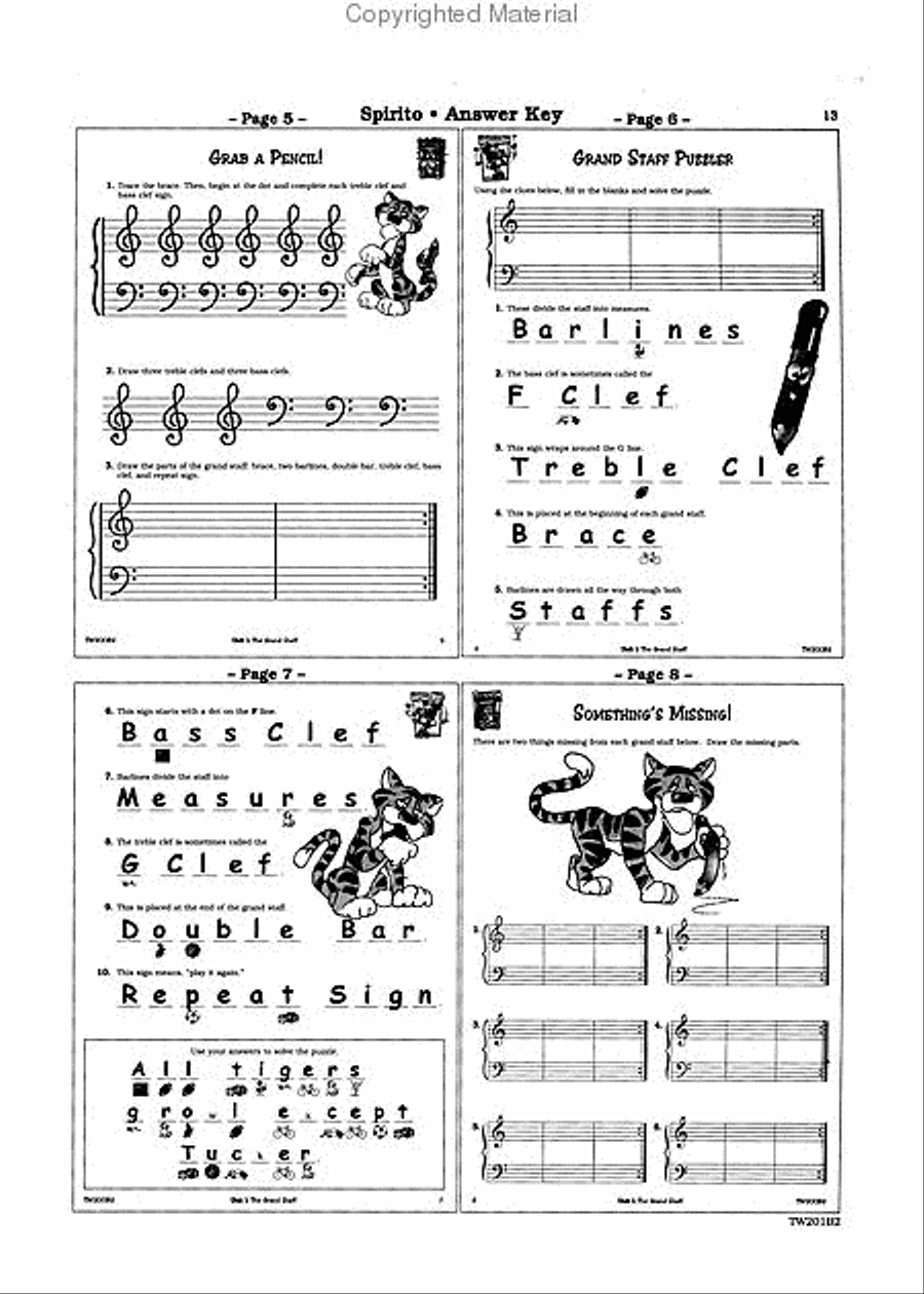Theory Gymnastics: Spirito Teacher Guide Piano Method scores gallery preview page 2