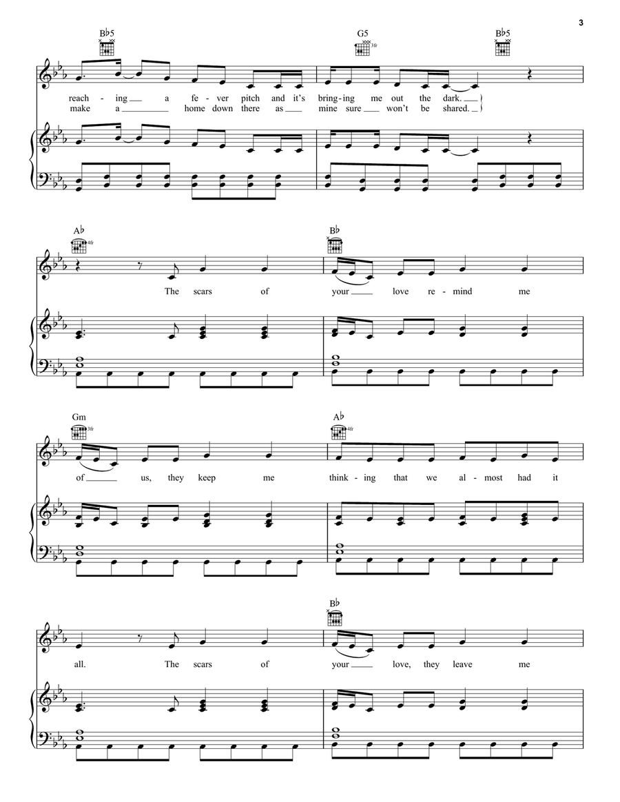 Rolling In The Deep Acoustic Guitar scores gallery preview page 3