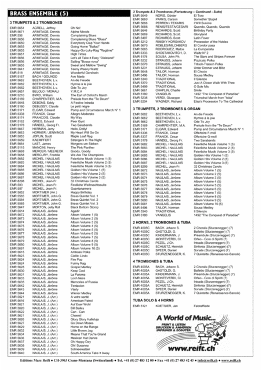 Shalom Shalom Brass Band scores gallery preview page 7