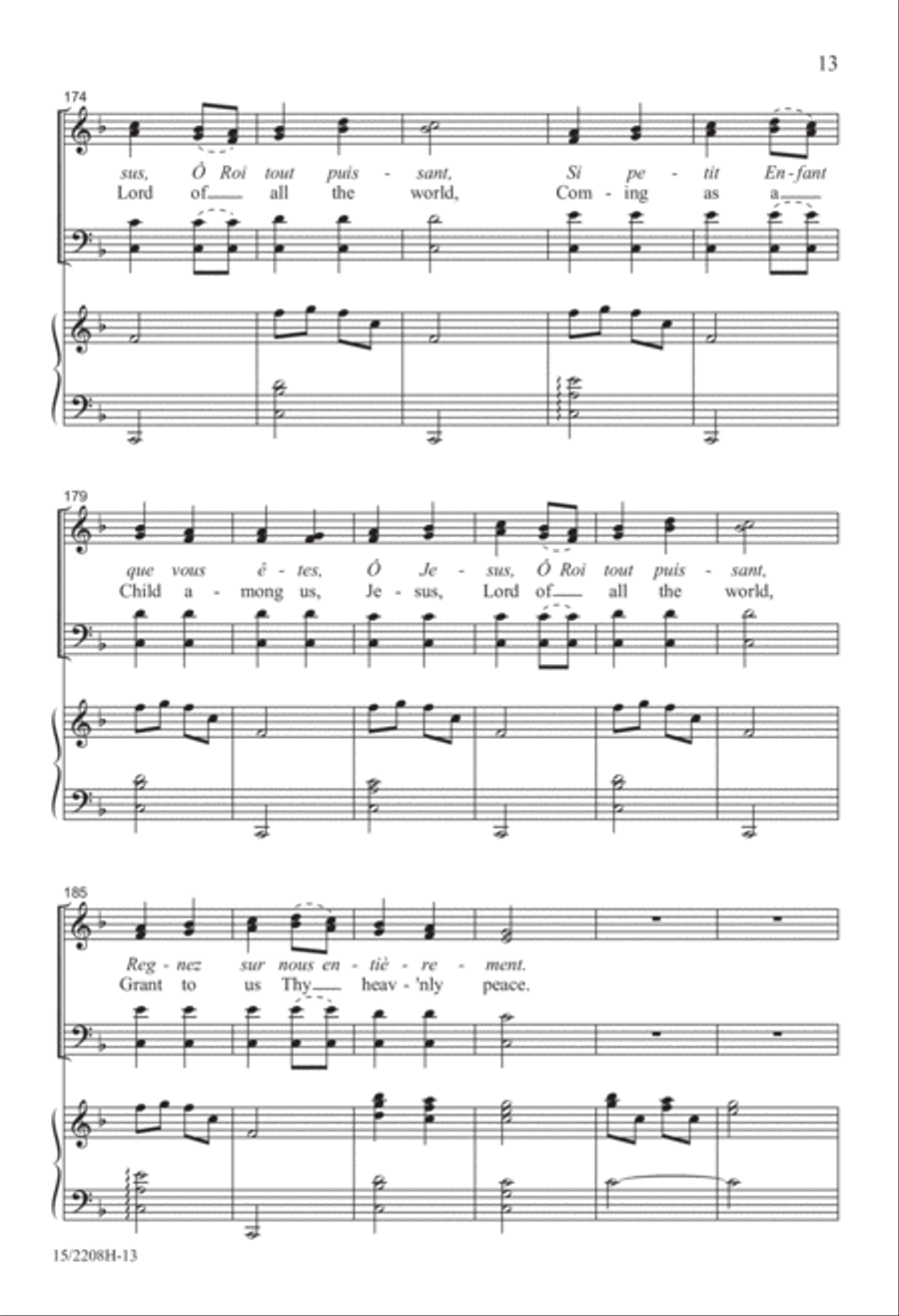 Il Est Né (He Is Born) 4-Part scores gallery preview page 13