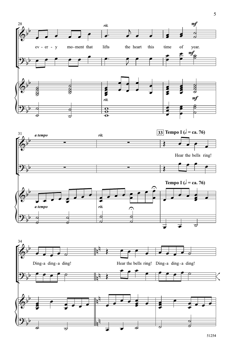 Hear the Bells Ring! Hear the Bells Ring! Choir scores gallery preview page 4