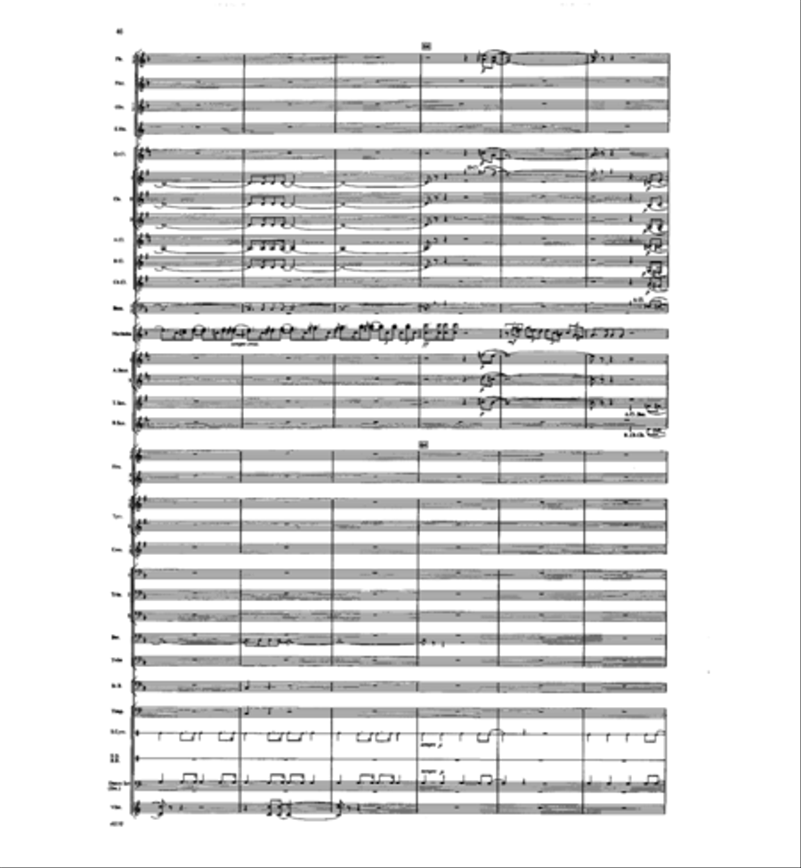 Concertino for Marimba and Winds Concert Band scores gallery preview page 44