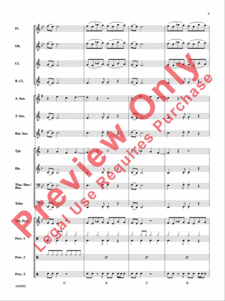 Ghostbusters (from Ghostbusters) Concert Band scores gallery preview page 10