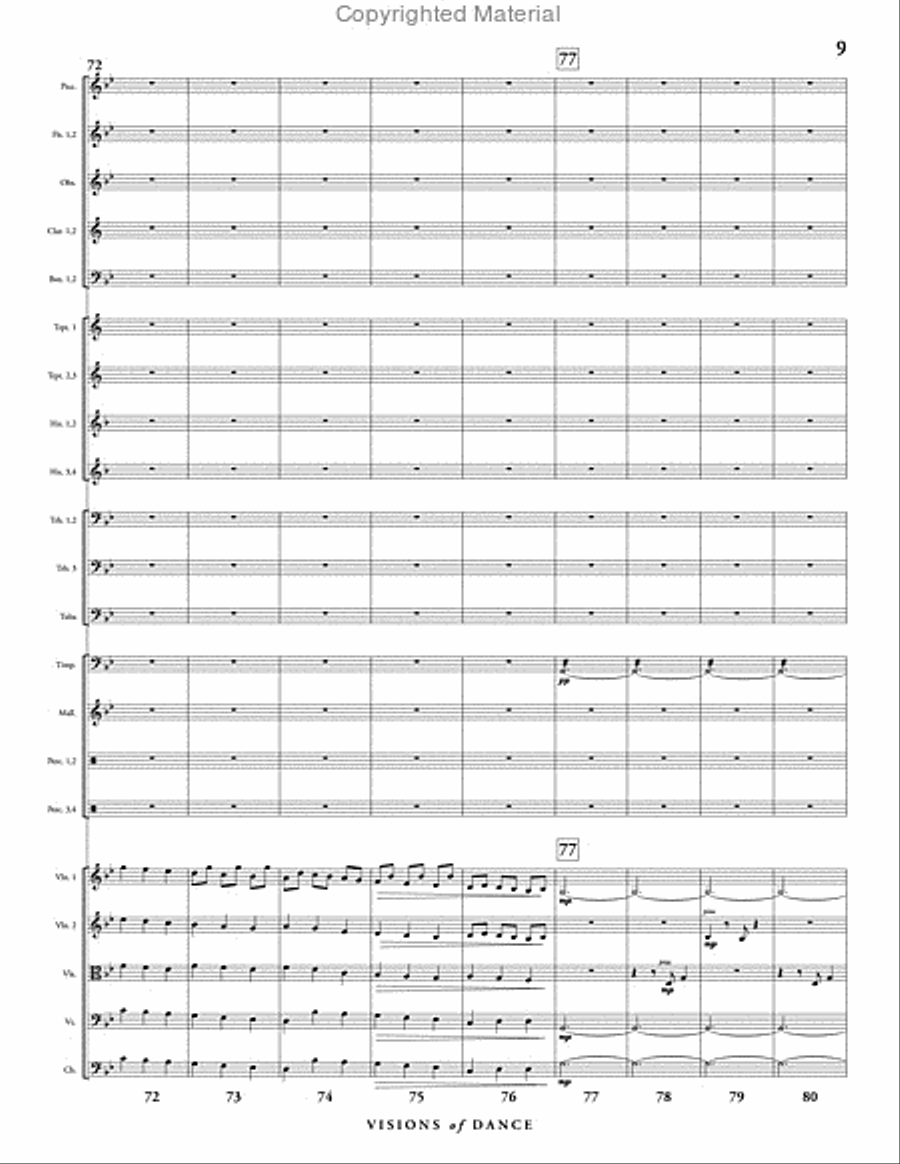 Visions of Dance Full Orchestra scores gallery preview page 10
