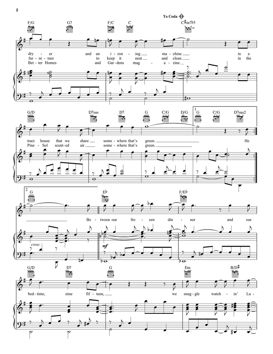 Somewhere That's Green Somewhere That's Green Guitar scores gallery preview page 2
