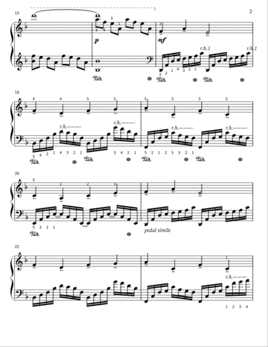 Kamado Tanjirouno Uta Kamado Tanjirouno Uta Piano Solo scores gallery preview page 2