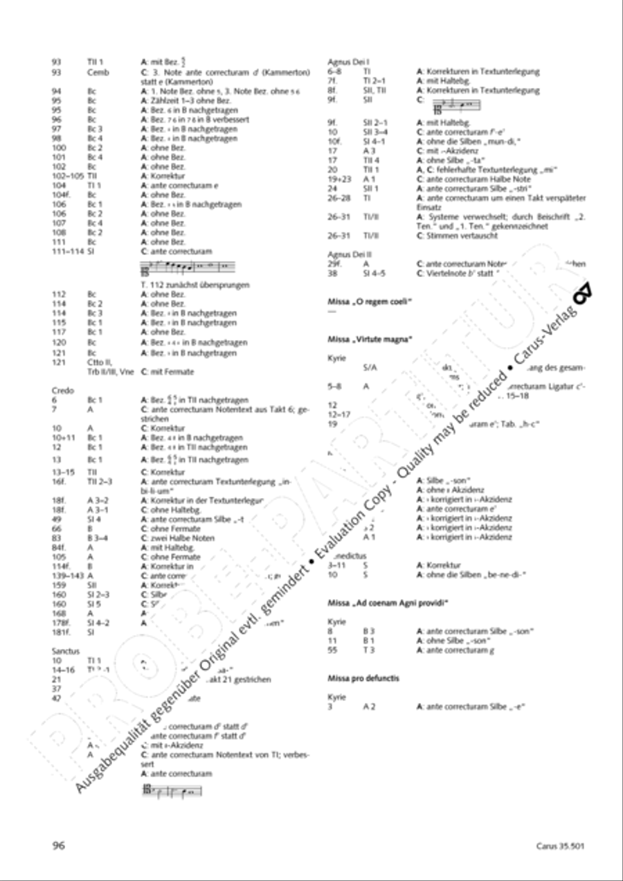 Palestrina: Masses and individual movements Score scores gallery preview page 111