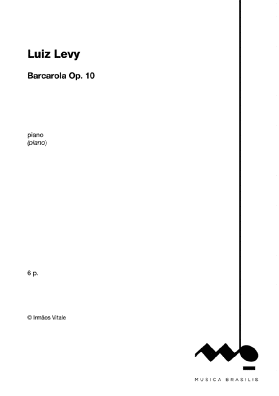 Barcarola Op. 10 Piano Solo scores gallery preview page 2