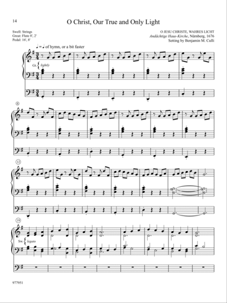 Hymn Tune Innovations: Eight Easy Chorale Preludes for All Seasons, Set 5 Organ scores gallery preview page 6
