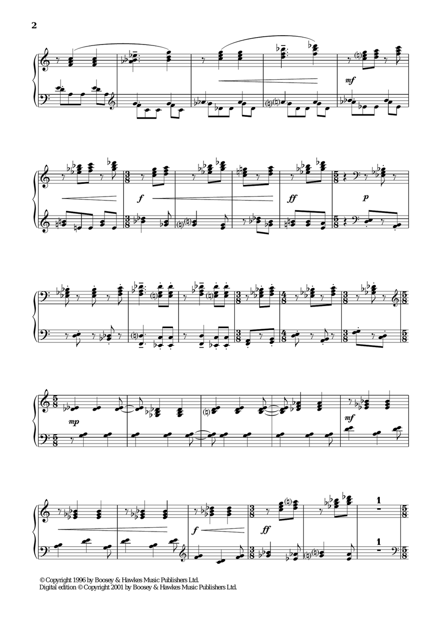 Fantasy Preludes, 4. Danse Profane Piano Solo scores gallery preview page 2
