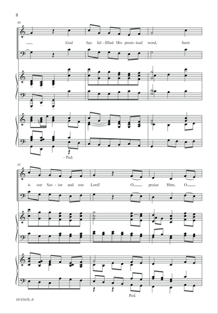 Hear How the Bells of Christmas Play 4-Part scores gallery preview page 8