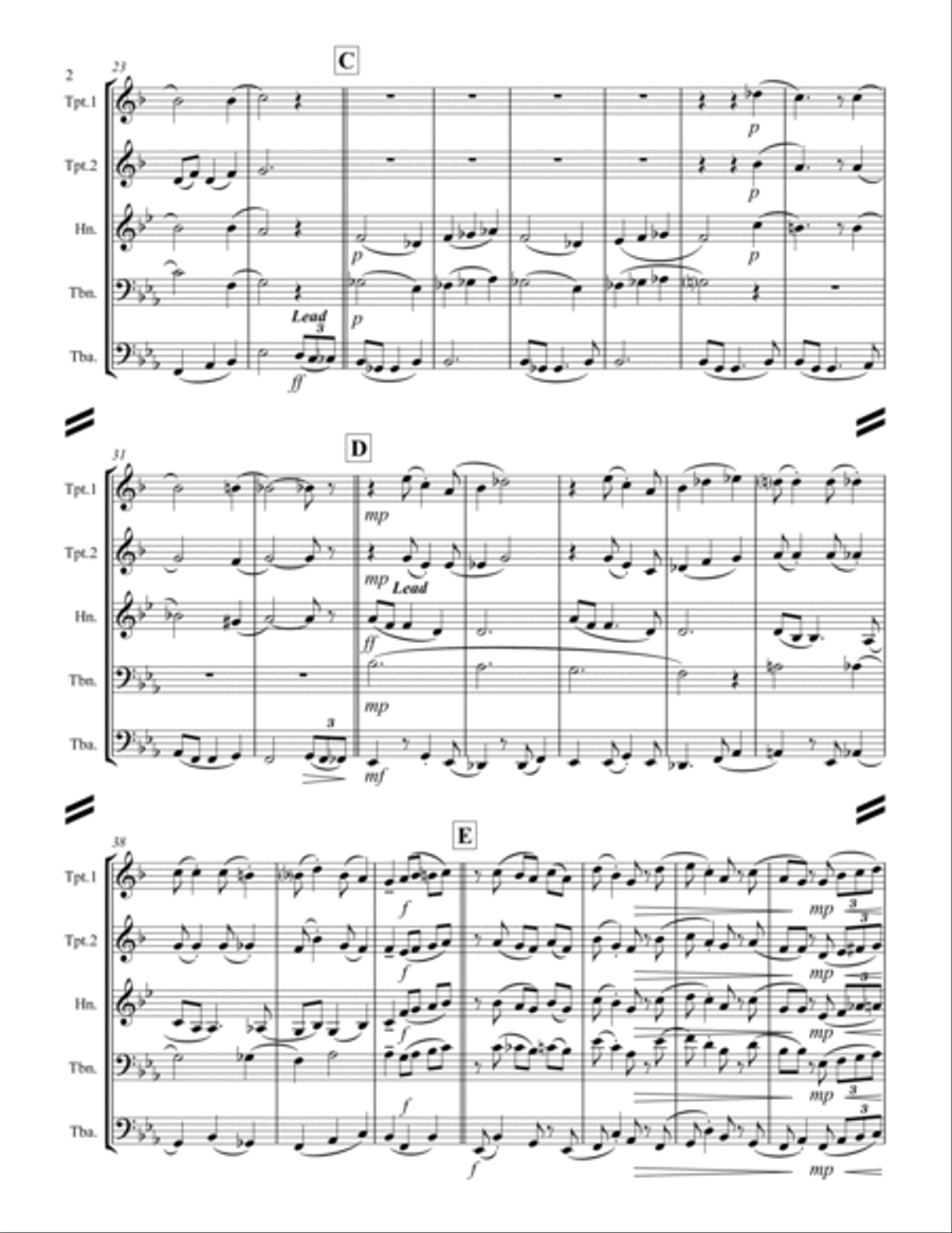 Christmas Time Is Here Brass Ensemble scores gallery preview page 3