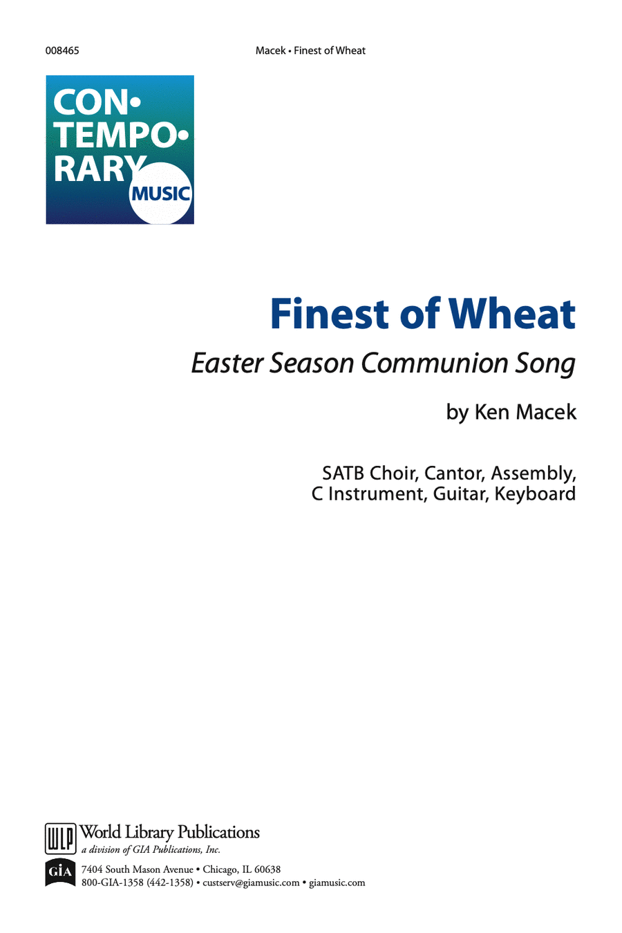Finest of Wheat 4-Part scores gallery preview page 1