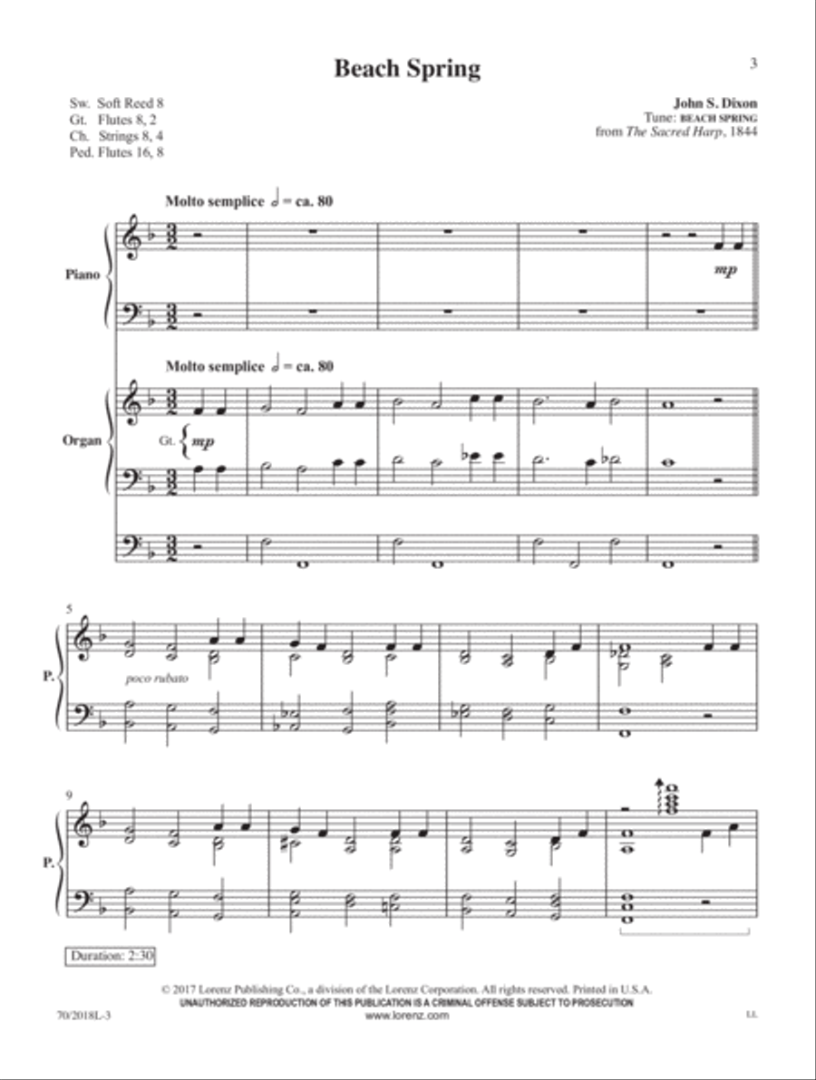 Holy Manna Organ scores gallery preview page 3