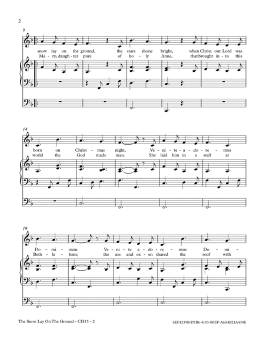 The Snow Lay On The Ground Vocal Duet scores gallery preview page 4