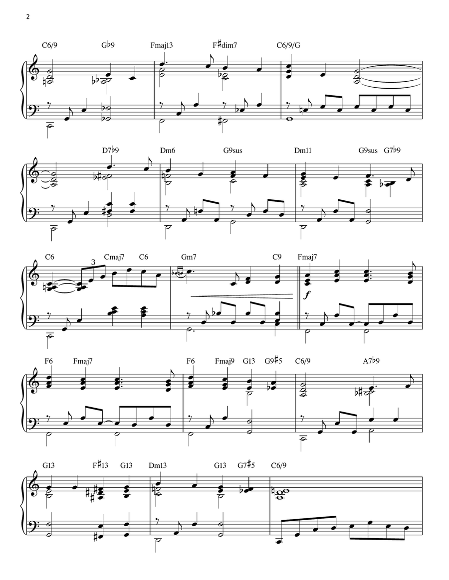 (There's No Place Like) Home For The Holidays [Jazz version] (arr. Brent Edstrom) Piano Solo scores gallery preview page 2