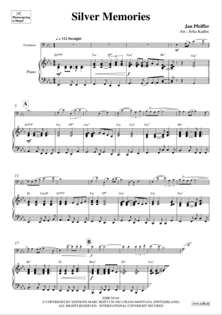 Silver Memories Piano Accompaniment scores gallery preview page 4