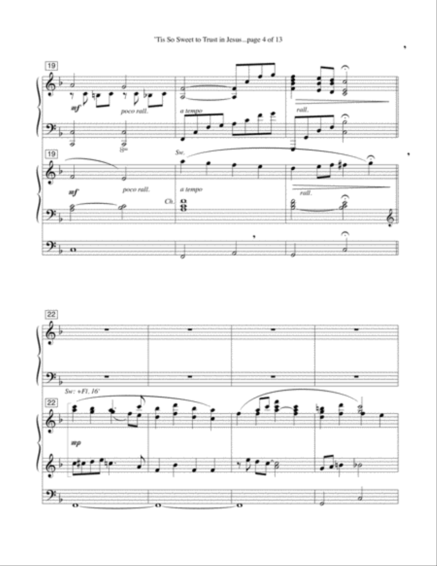 'Tis So Sweet to Trust in Jesus--Piano/Organ.pdf 'Tis So Sweet to Trust in Jesus--Piano/Organ.pdf Piano scores gallery preview page 5