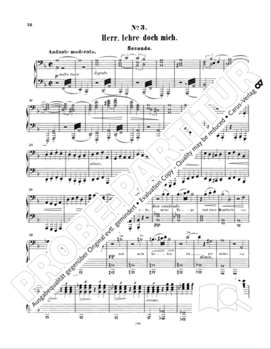 Ein Deutsches Requiem (German Requiem) Piano Duet scores gallery preview page 35