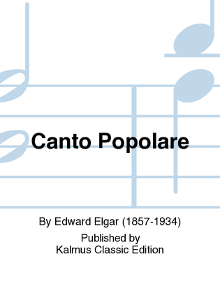 Book cover for Canto Popolare