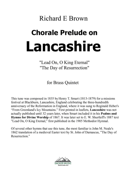 Chorale Prelude on Lancashire - Brass Quintet image number null