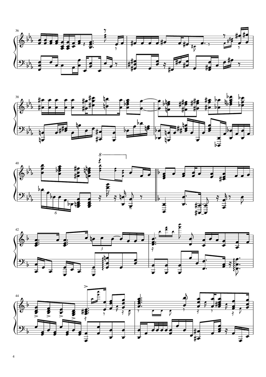 From The Edge Piano Solo scores gallery preview page 4