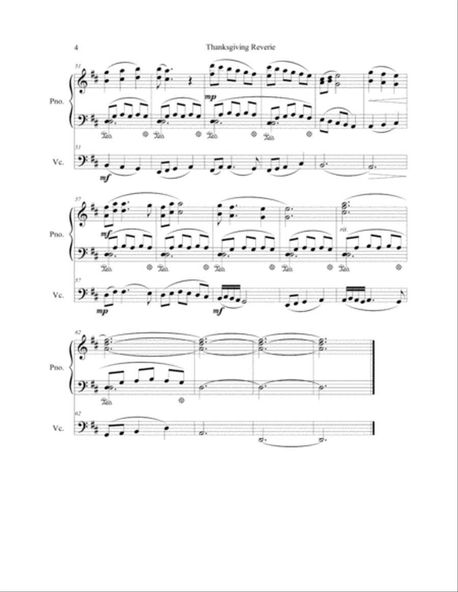 Thanksgiving Reverie String Duet scores gallery preview page 5