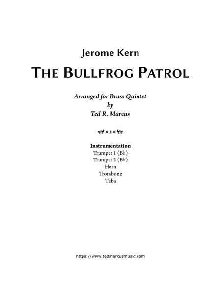 The Bullfrog Patrol for Brass Quintet image number null