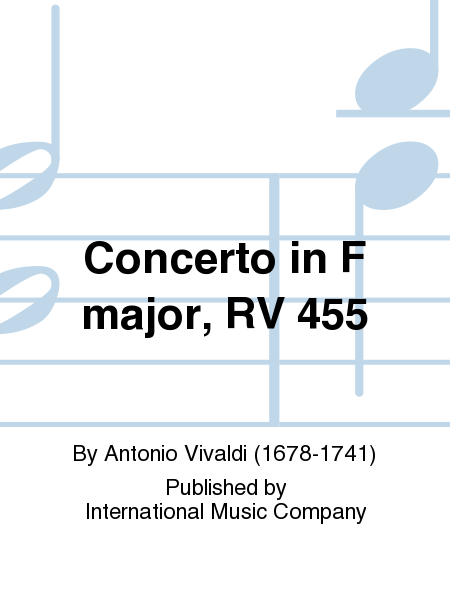 Concerto In F Major, Rv 455