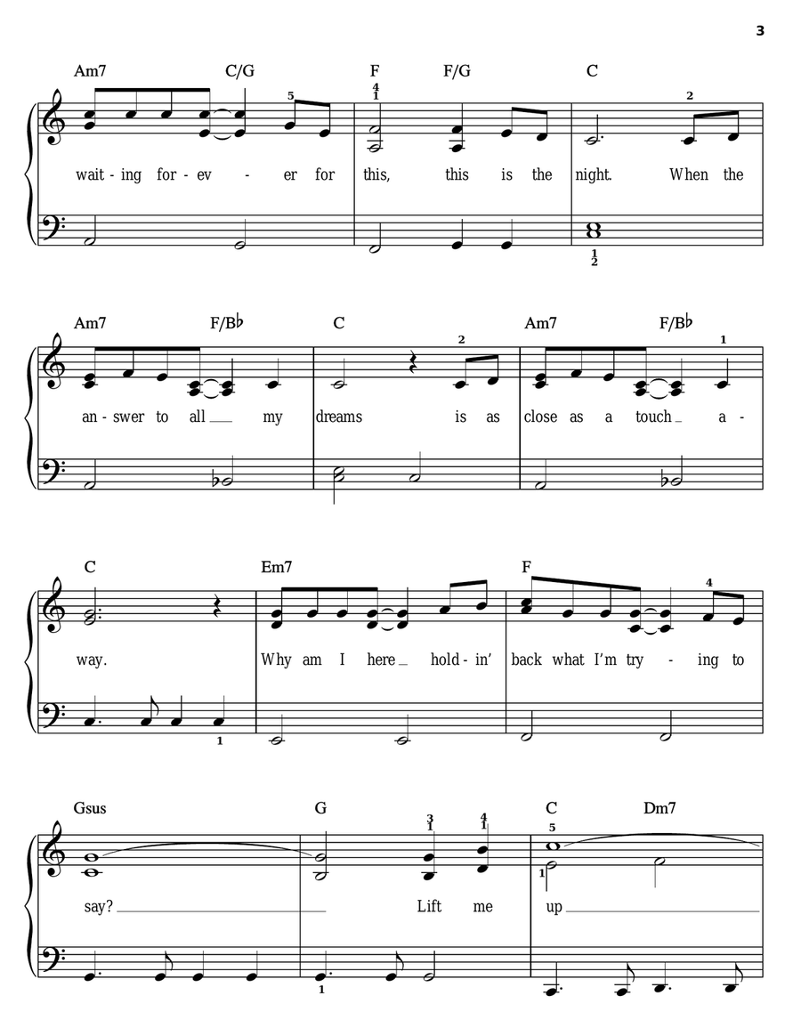 This Is The Night Easy Piano scores gallery preview page 3