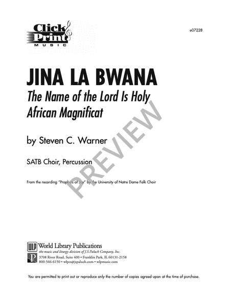 Jina La Bwana